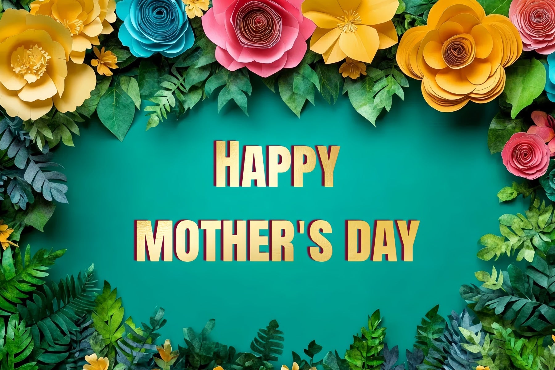 Muttertag Fotohintergrund Tropische Blumen Individueller Hintergrund CSH3-168