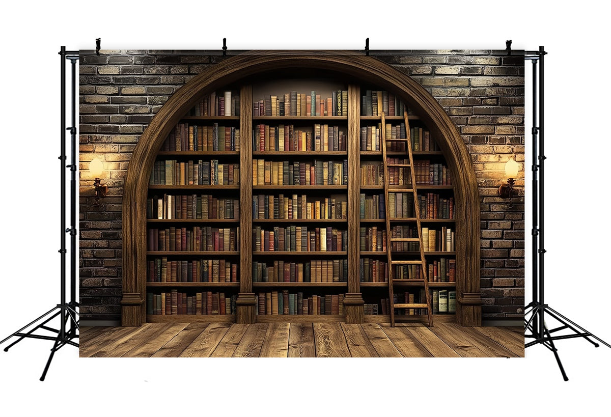 Back To School Backdrop Ideen Vintage Bibliothek Bücherregal Backdrop CSH3-18