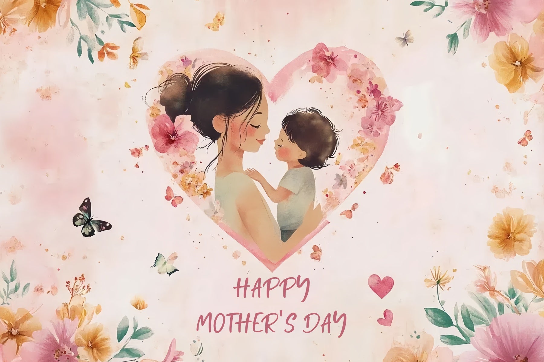 Muttertag Fotokulisse Sanfte Liebe Umarmung Personalisierte Kulisse CSH3-192