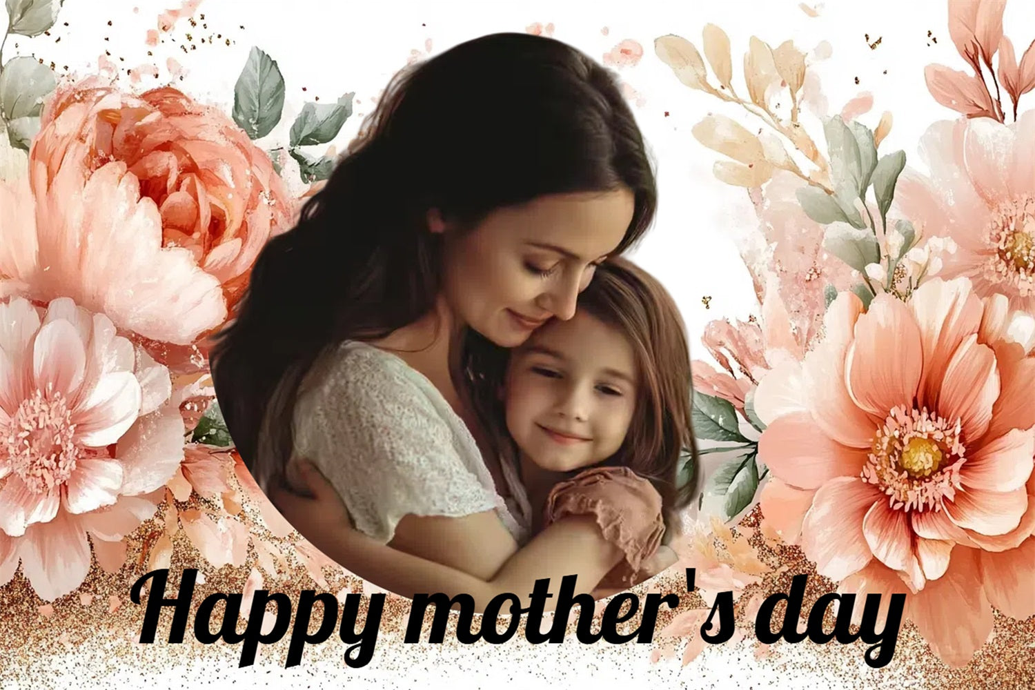 Mothers Day Backdrops Floral Love Personalisierter Backdrop CSH3-195