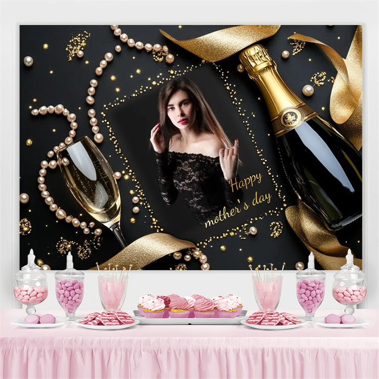 Hintergrundbild für Muttertag Perle Champagner Individuelles Hintergrundbild CSH3-211