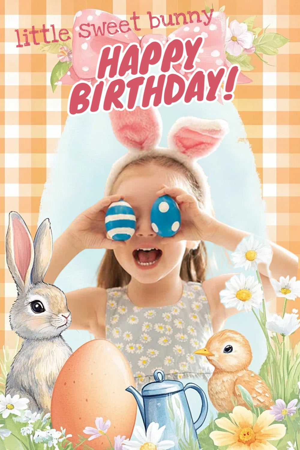 Ostern Backdrop Ideen Geburtstag Hase Feier Personalisierte Backdrop CSH3-219