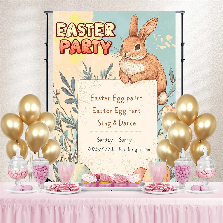 Ostern Bunny Backdrop Bunny Egg Party Custom Backdrop CSH3-220