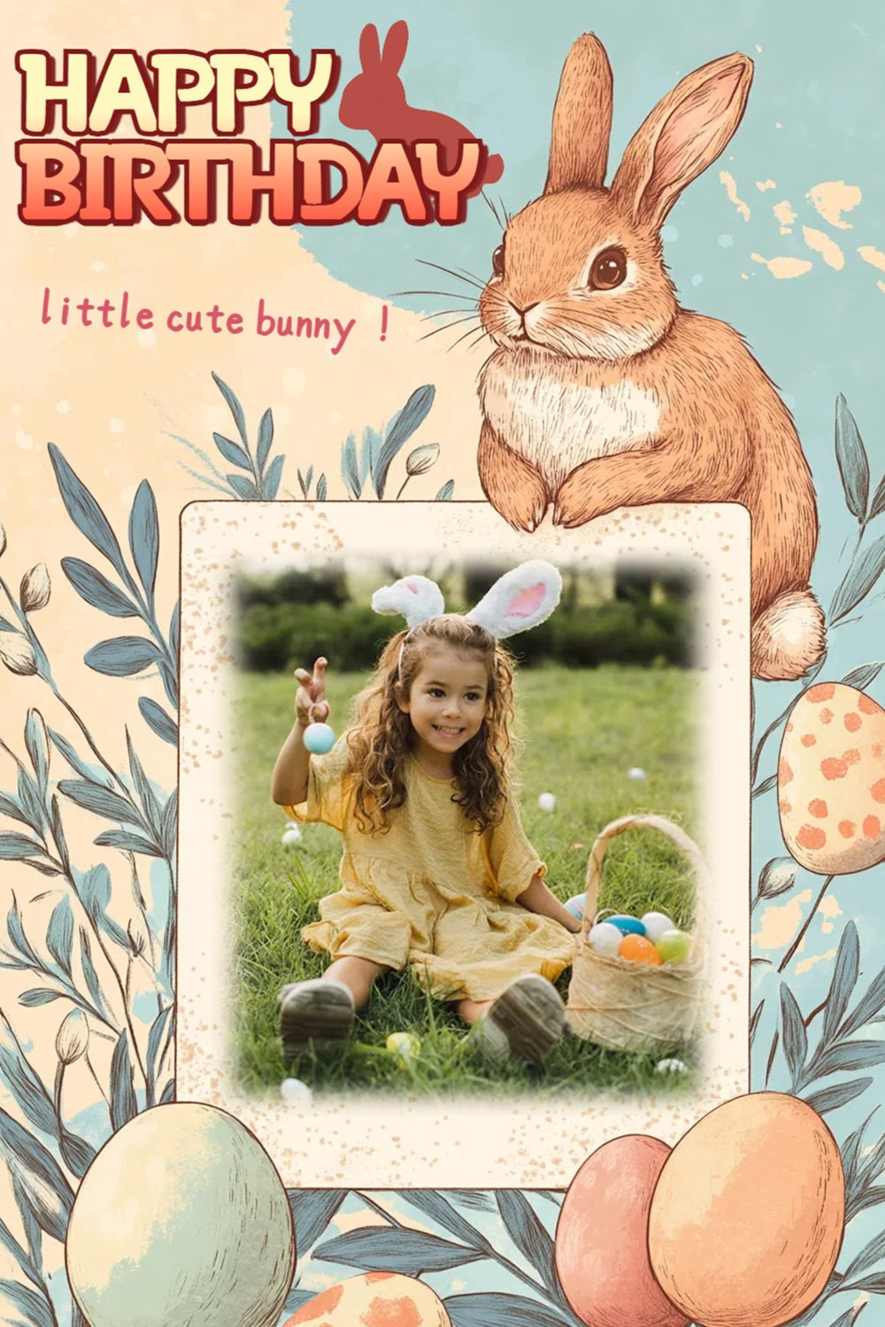 Osterei Backdrop Eiersuche Wunderland Personalisierte Backdrop CSH3-221