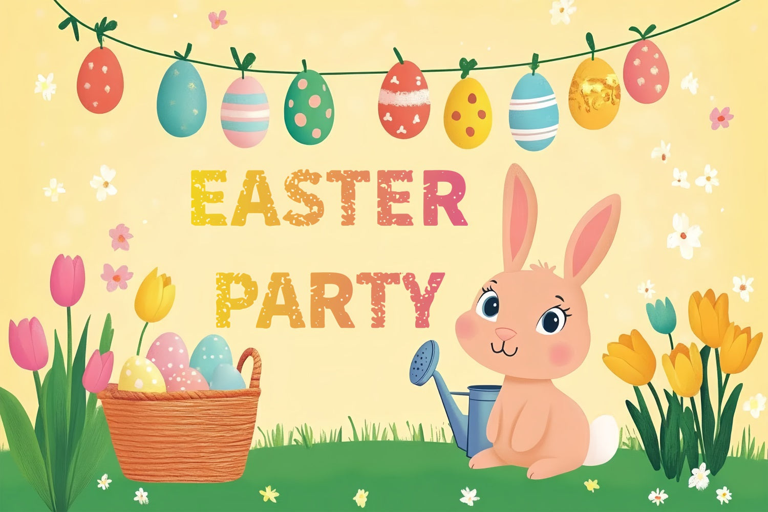 Osterei Backdrop Bunny Egg Hunt Personalisierte Backdrop CSH3-234
