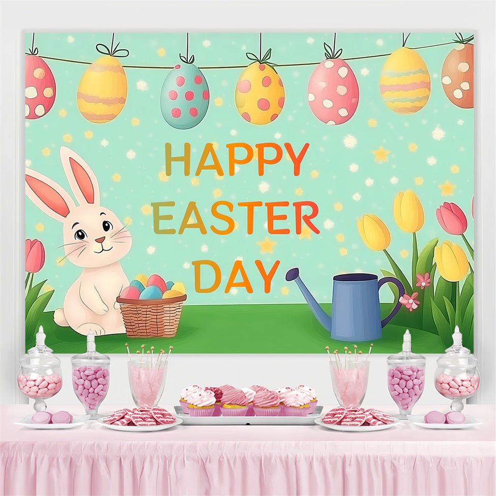Backdrops für Osterhasen Tulpen Feier Custom Backdrop CSH3-235