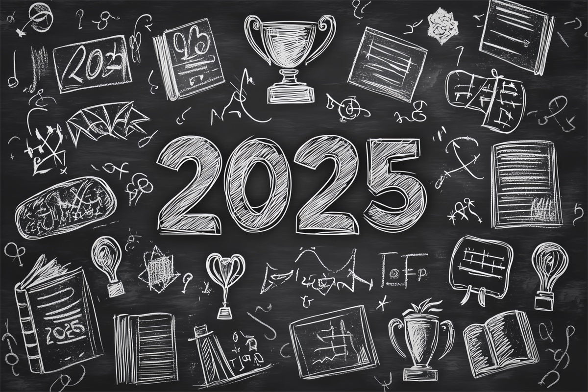 Backdrops für Abschlussfeier Kreidetafel Skizze Abschlussfeier Hintergrund CSH3-238