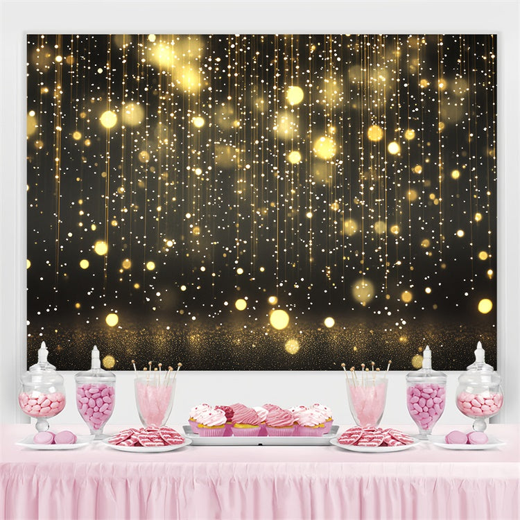 Graduation Backdrop 2025 Goldene Lichter Graduation Party Backdrop CSH3-242