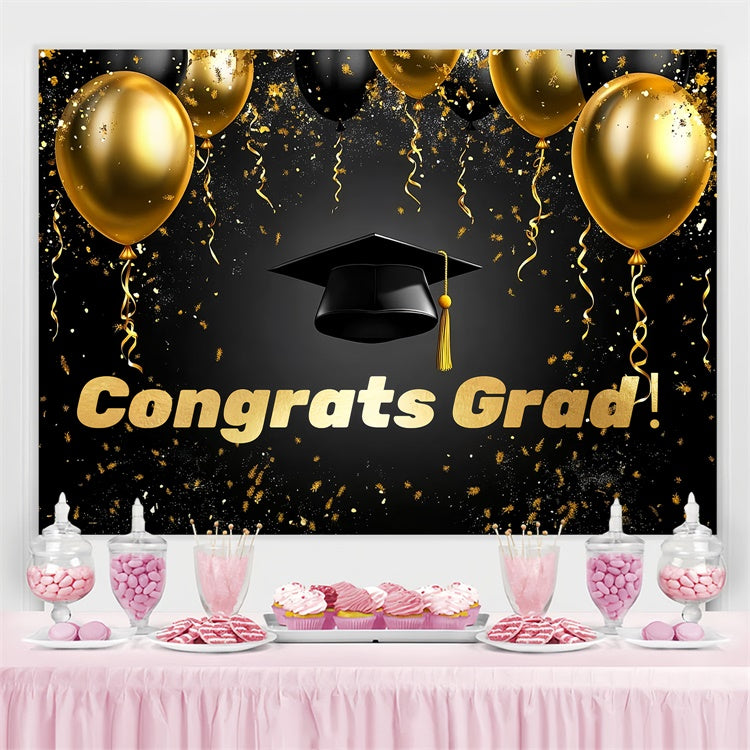 2025 Graduation Backdrop Schwebende Luftballons Graduation Party Backdrop CSH3-244