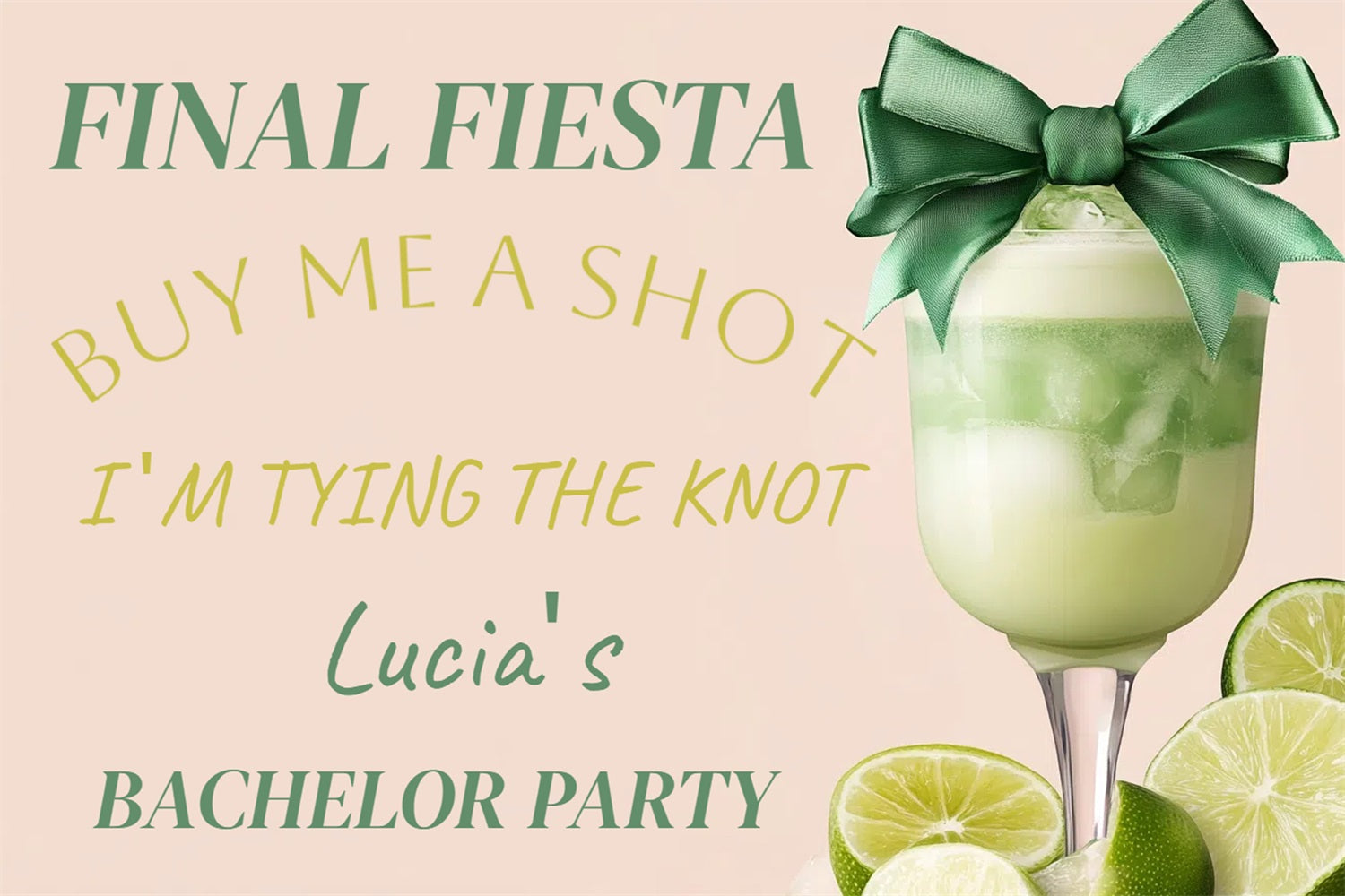 Hochzeit Backdrop Dekoration Ideen Fiesta Bachelorette Customized Backdrop CSH3-291
