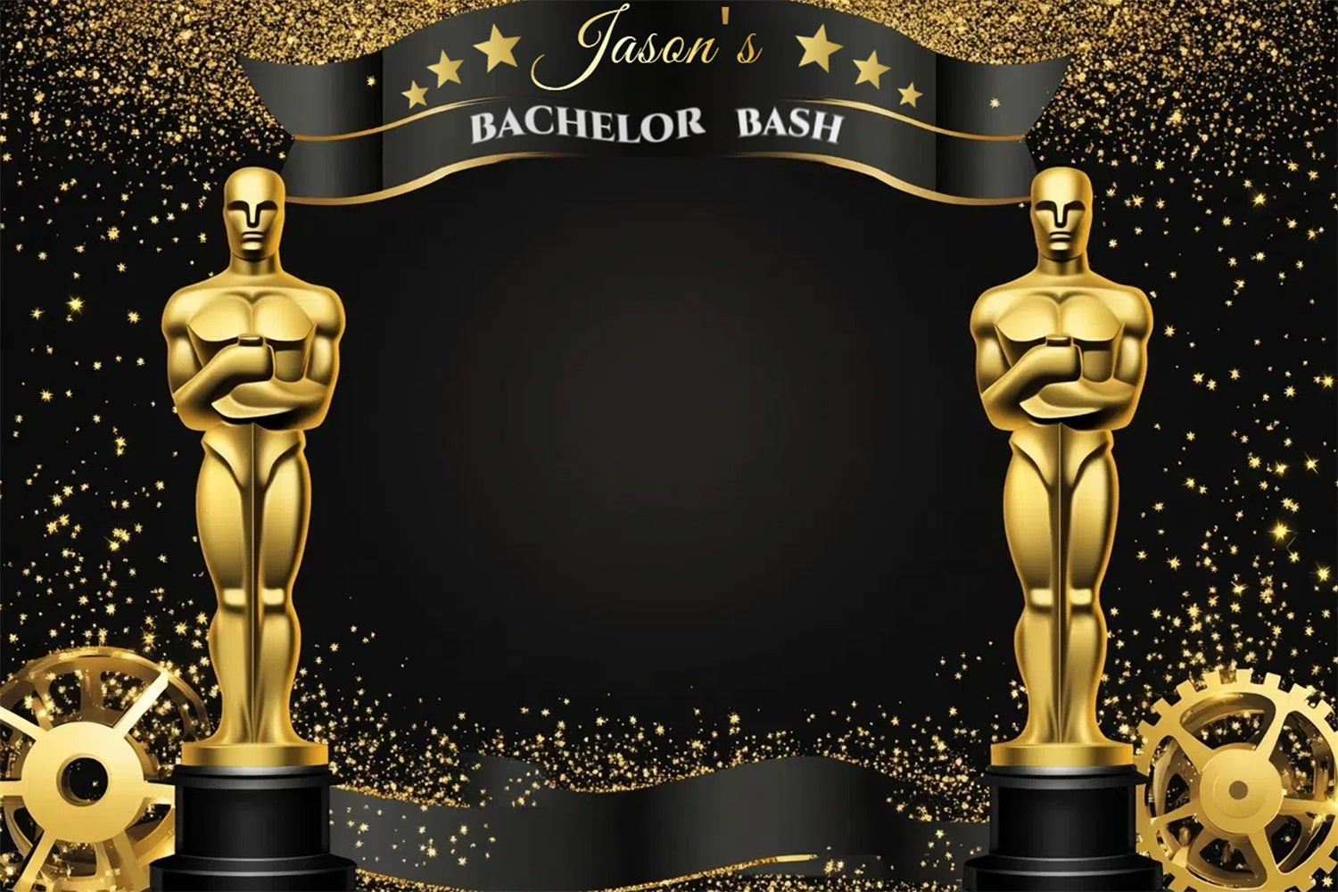 Wedding Shower Backdrops Oscar Night Bachelor Party Individuelles Backdrop CSH3-298