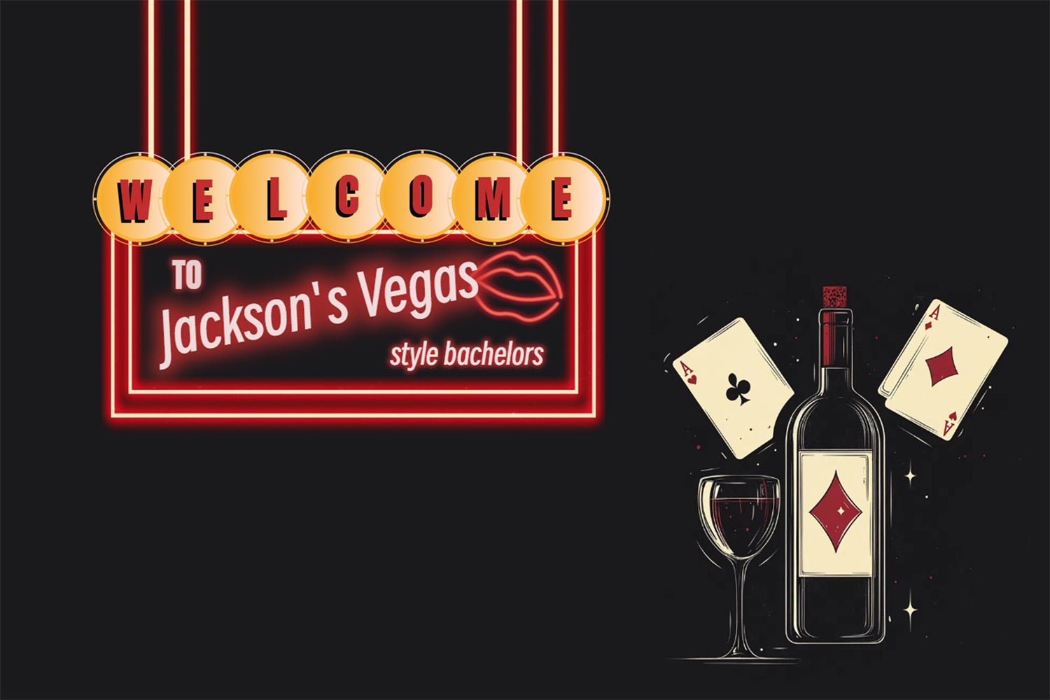 Hochzeit Backdrop Design Vegas Bachelor Bash Personalisierte Backdrop CSH3-307