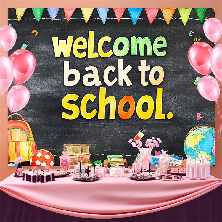 Back To School Backdrop Ideen Klassenzimmer Blackboard Thema Backdrop CSH3-47