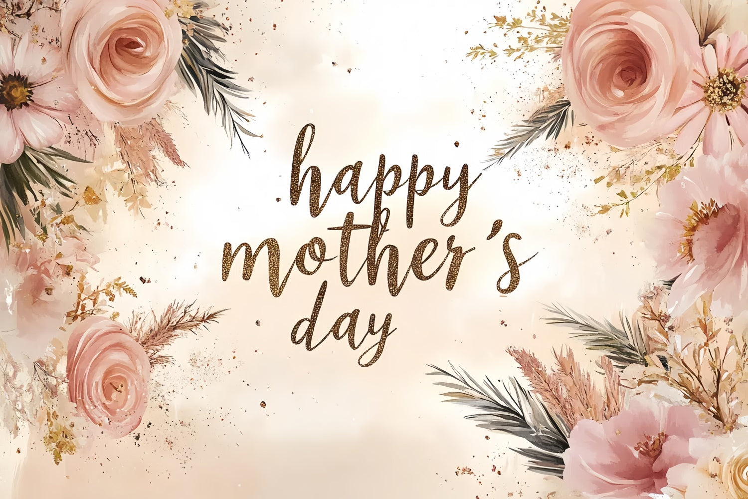 Muttertags-Hintergrundbild zum Anpassen in Vintage Pink CSH3-94