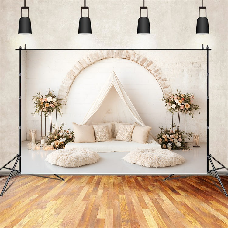 Boho Bogen Backdrop Floral Zelt Bogen Backdrop CSH4-134