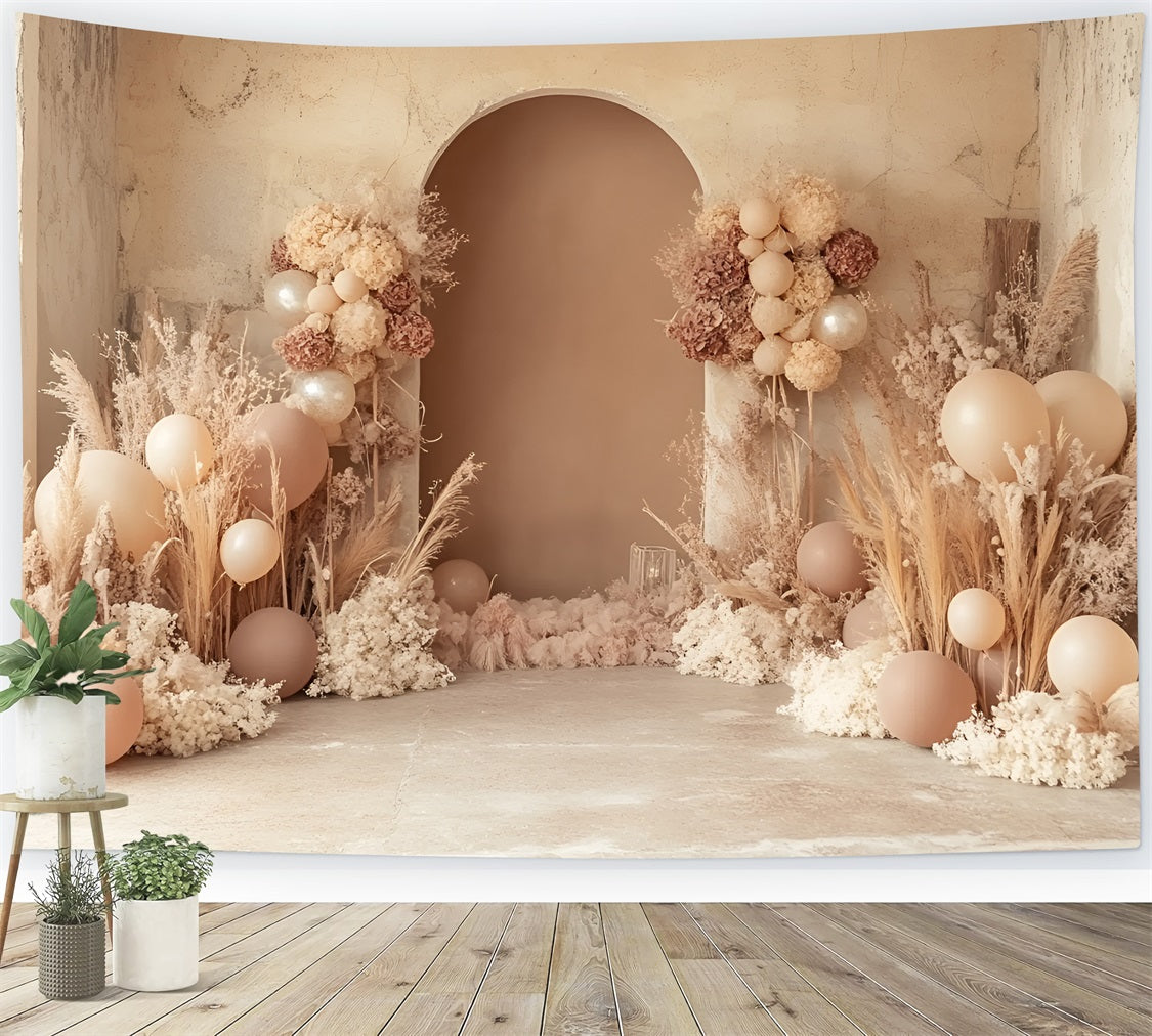 Boho Bogen Backdrop Hortensien Bogen Ballon Backdrop CSH4-149