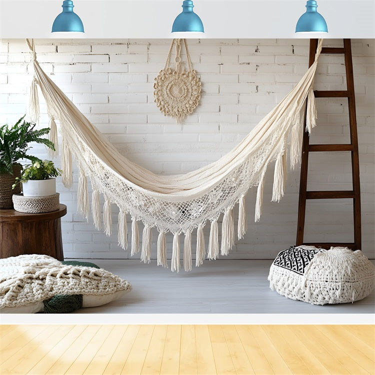 Boho Backdrops Gemütlich hängende Hängematte Backdrop CSH4-151