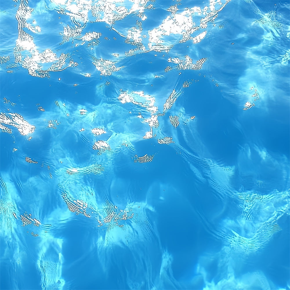 Backdrop Porträtfotografie Blau schimmernder Wasserhintergrund CSH4-194