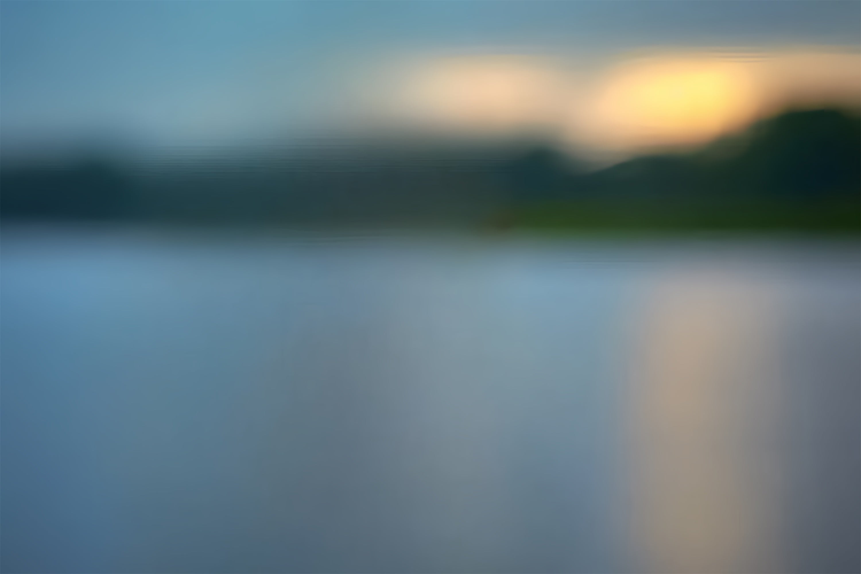 Porträtfoto-Hintergrund Dämmerung Reflexion Dunstiger See Hintergrund CSH4-200