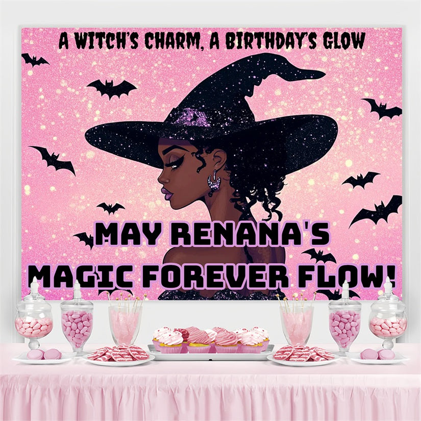 Personalisierte Backdrops Geburtstag Halloween Moonlight Hexe Backdrop CSH4-24