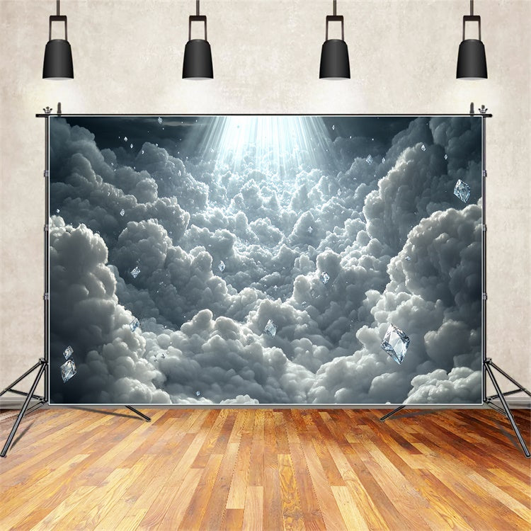 Wolken Backdrop Mystische Wolke Schwebende Diamanten Backdrop CSH4-236