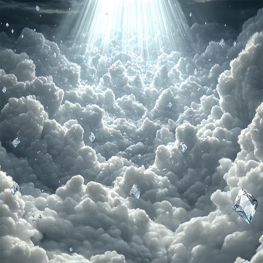 Wolken Backdrop Mystische Wolke Schwebende Diamanten Backdrop CSH4-236