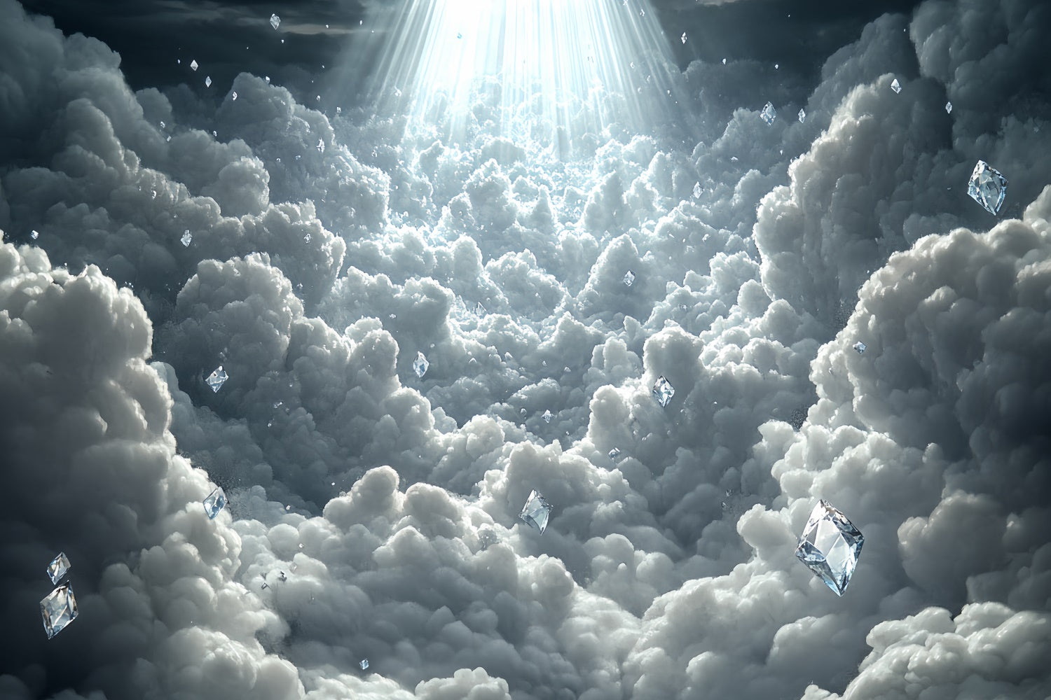 Wolken Backdrop Mystische Wolke Schwebende Diamanten Backdrop CSH4-236