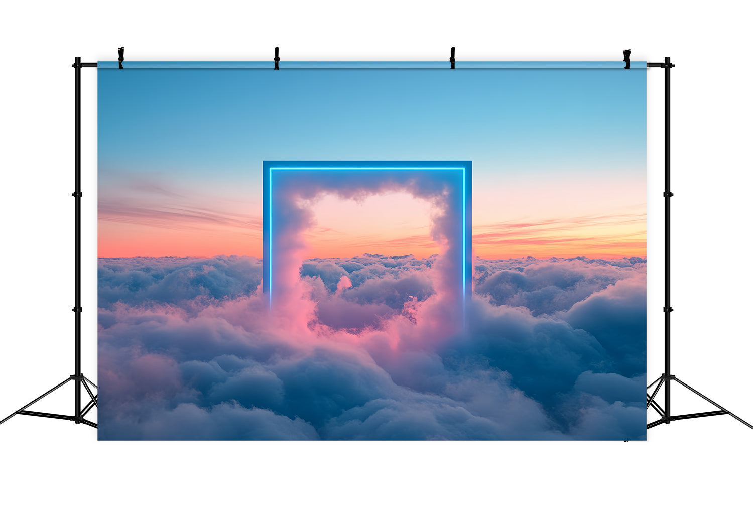 Wolken Fotohintergrund Verträumter Himmel Neonrahmen Hintergrund CSH4-240
