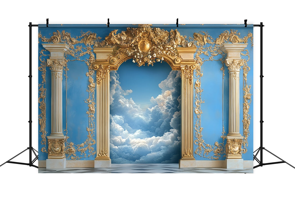 Wolke Fotohintergrund Ornate Palace Golden Arch Hintergrund CSH4-242