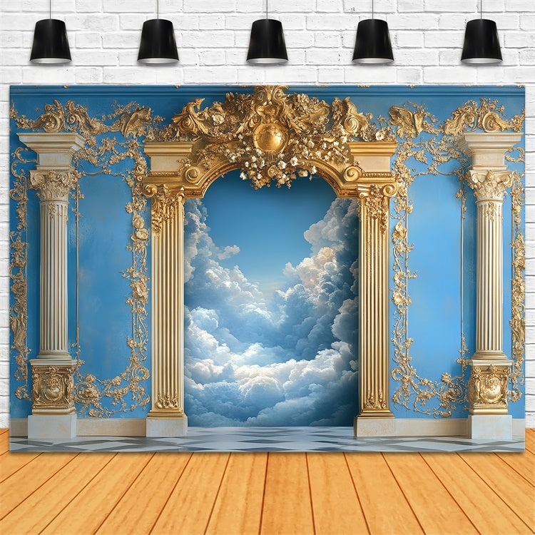Wolke Fotohintergrund Ornate Palace Golden Arch Hintergrund CSH4-242