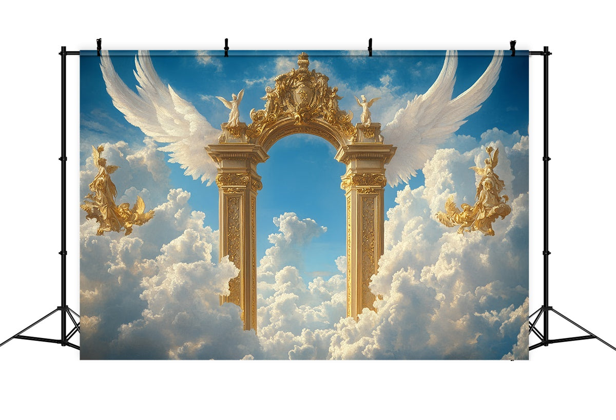 Himmel Backdrop Wolken Himmelstor Engelsflügel Backdrop CSH4-243