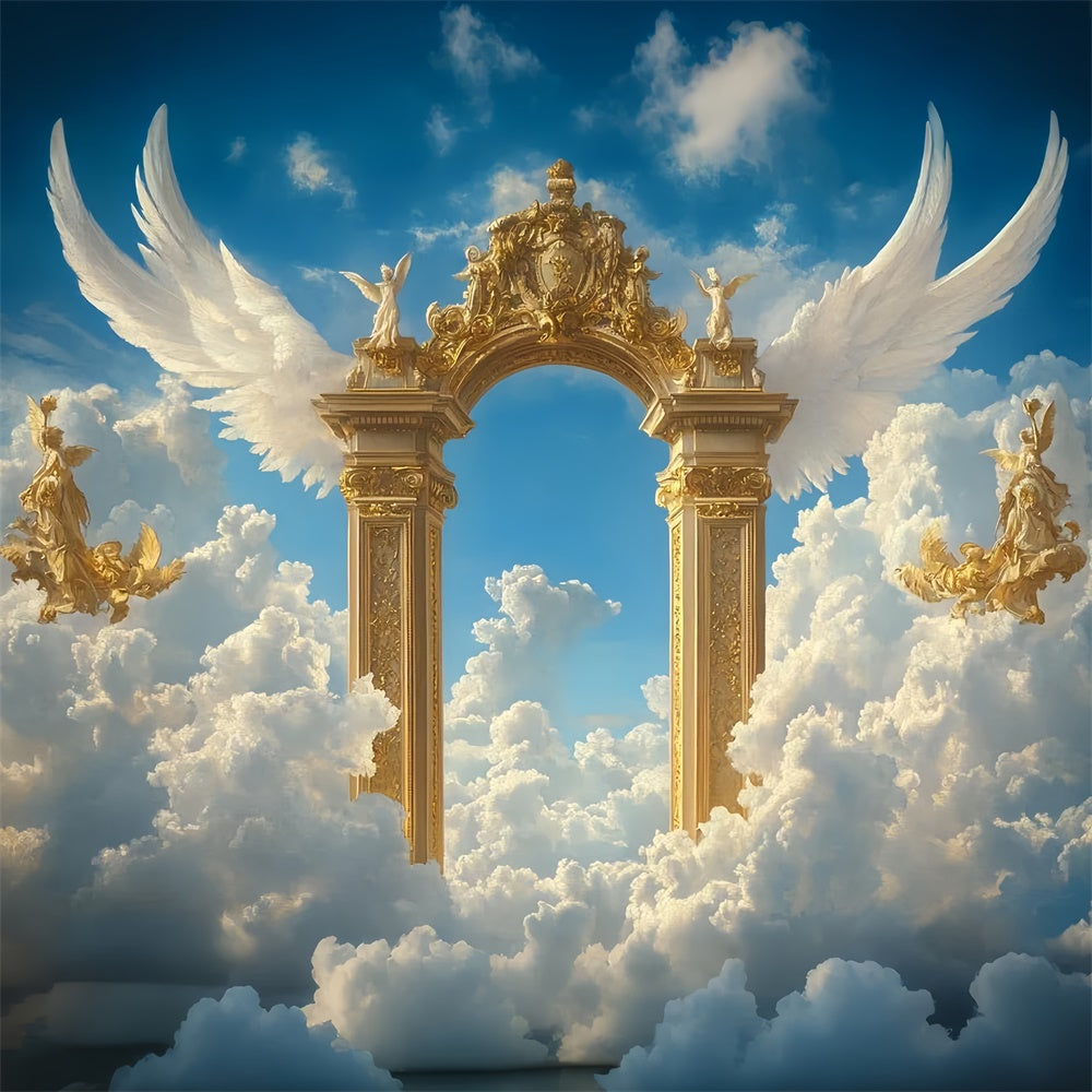 Himmel Backdrop Wolken Himmelstor Engelsflügel Backdrop CSH4-243