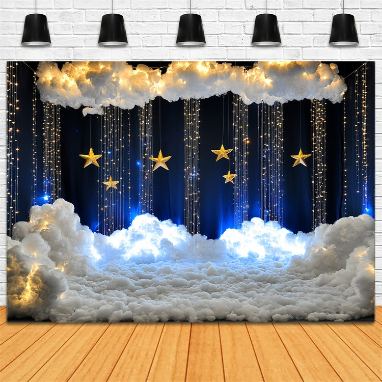 Wolke Hintergrund Fotografie Glitzernde Sterne Wolke Fantasy Hintergrund CSH4-246