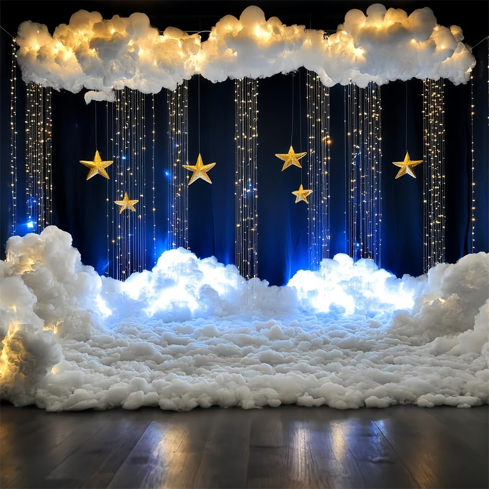 Wolke Hintergrund Fotografie Glitzernde Sterne Wolke Fantasy Hintergrund CSH4-246