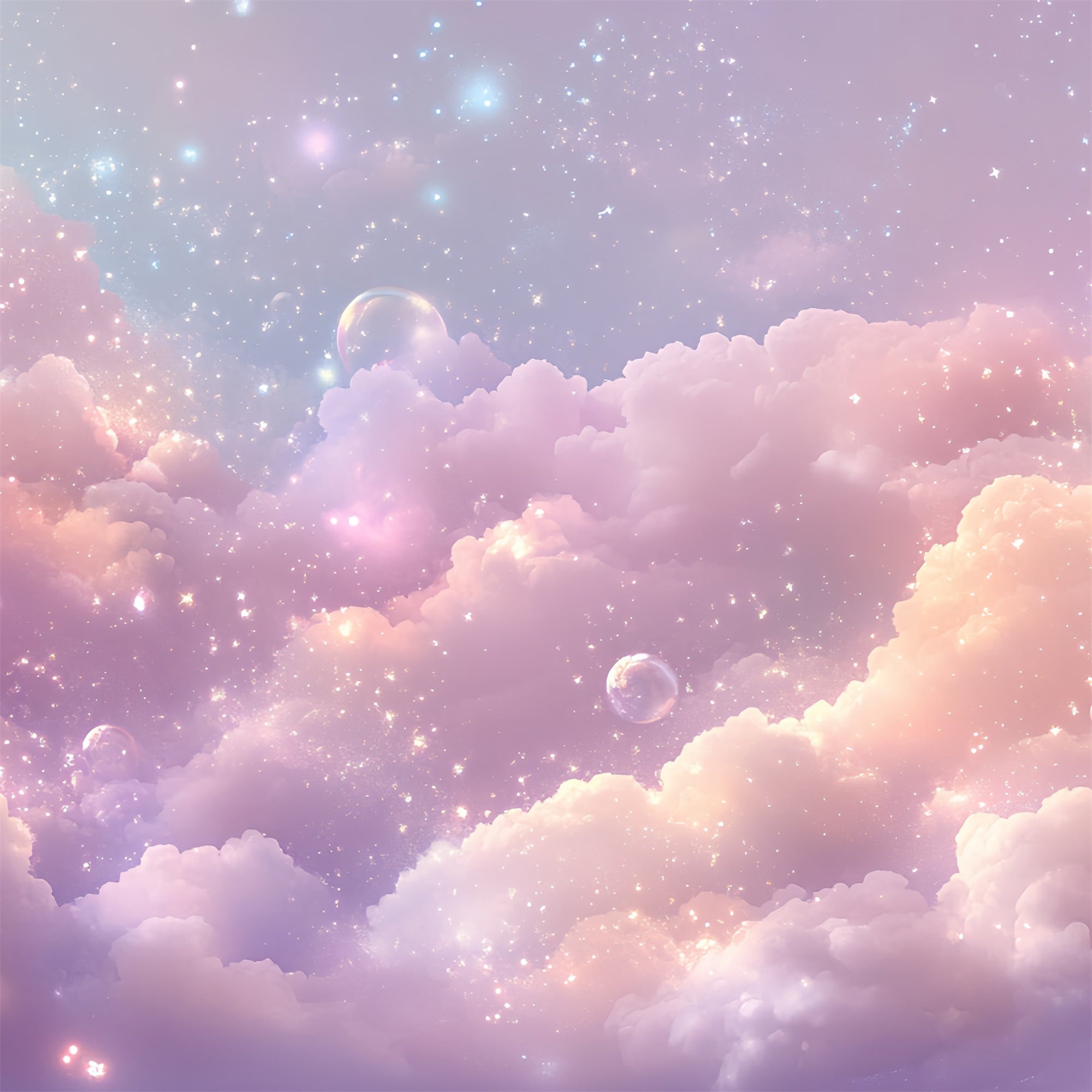 Himmel Wolken Backdrop Funkelnde Pastell Wolkenlandschaft Backdrop CSH4-262
