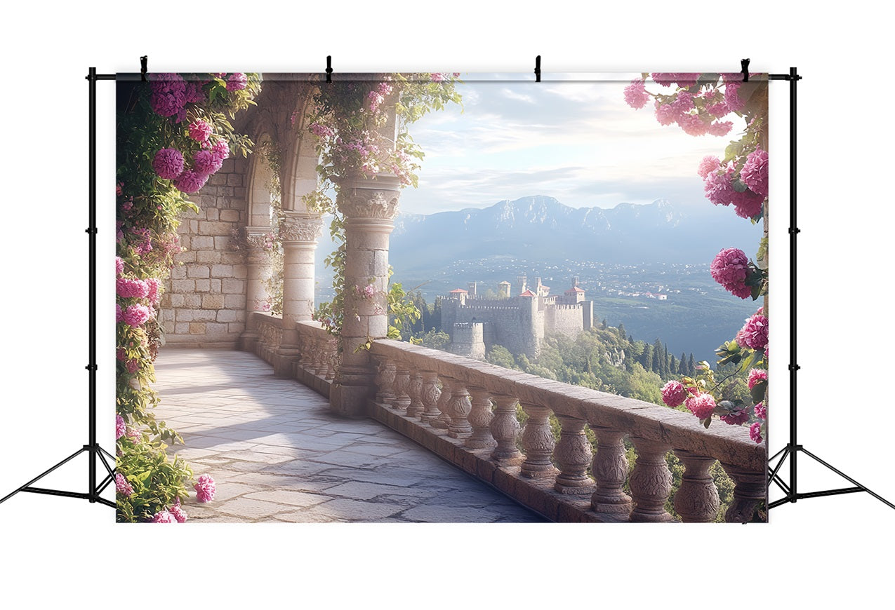 Schloss Fotokulisse Balkon Aussicht Kulisse CSH4-355