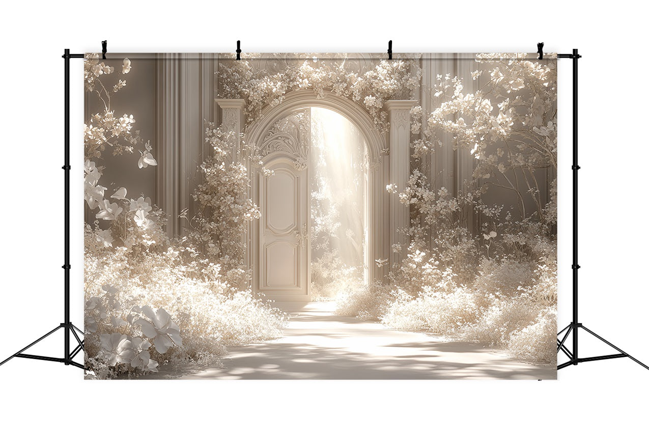 Schloss Innenraum Backdrop Weiß Floral Fantasy Archway Backdrop CSH4-358