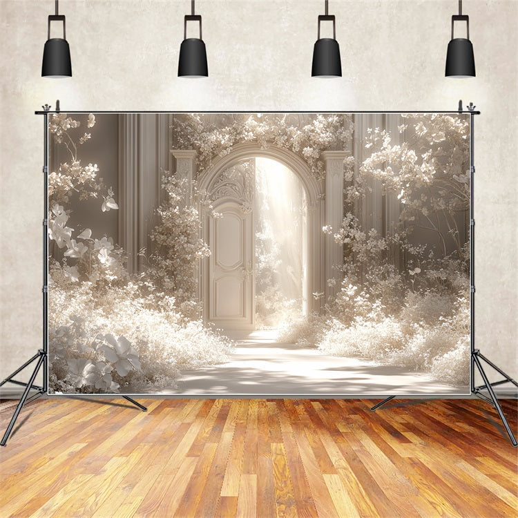 Schloss Innenraum Backdrop Weiß Floral Fantasy Archway Backdrop CSH4-358