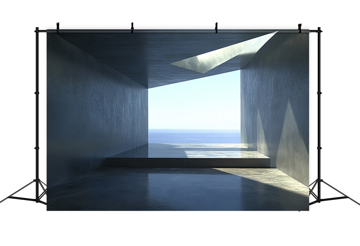 Architektur Backdrop Saubere Linie Architektur Meer Hintergrund CSH4-408