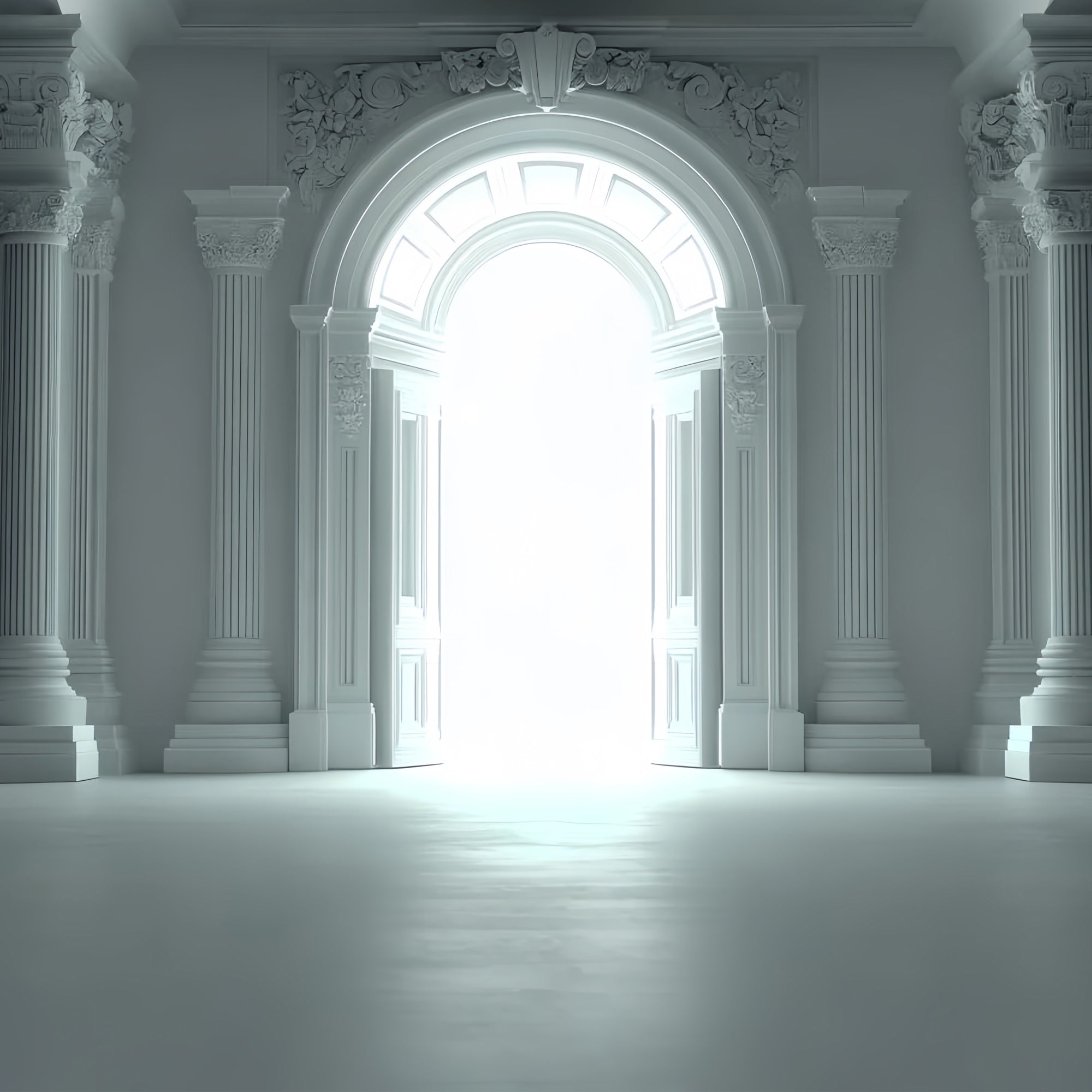 Vintage Backdrops für Fotografie Grand White Archway Backdrop CSH4-415