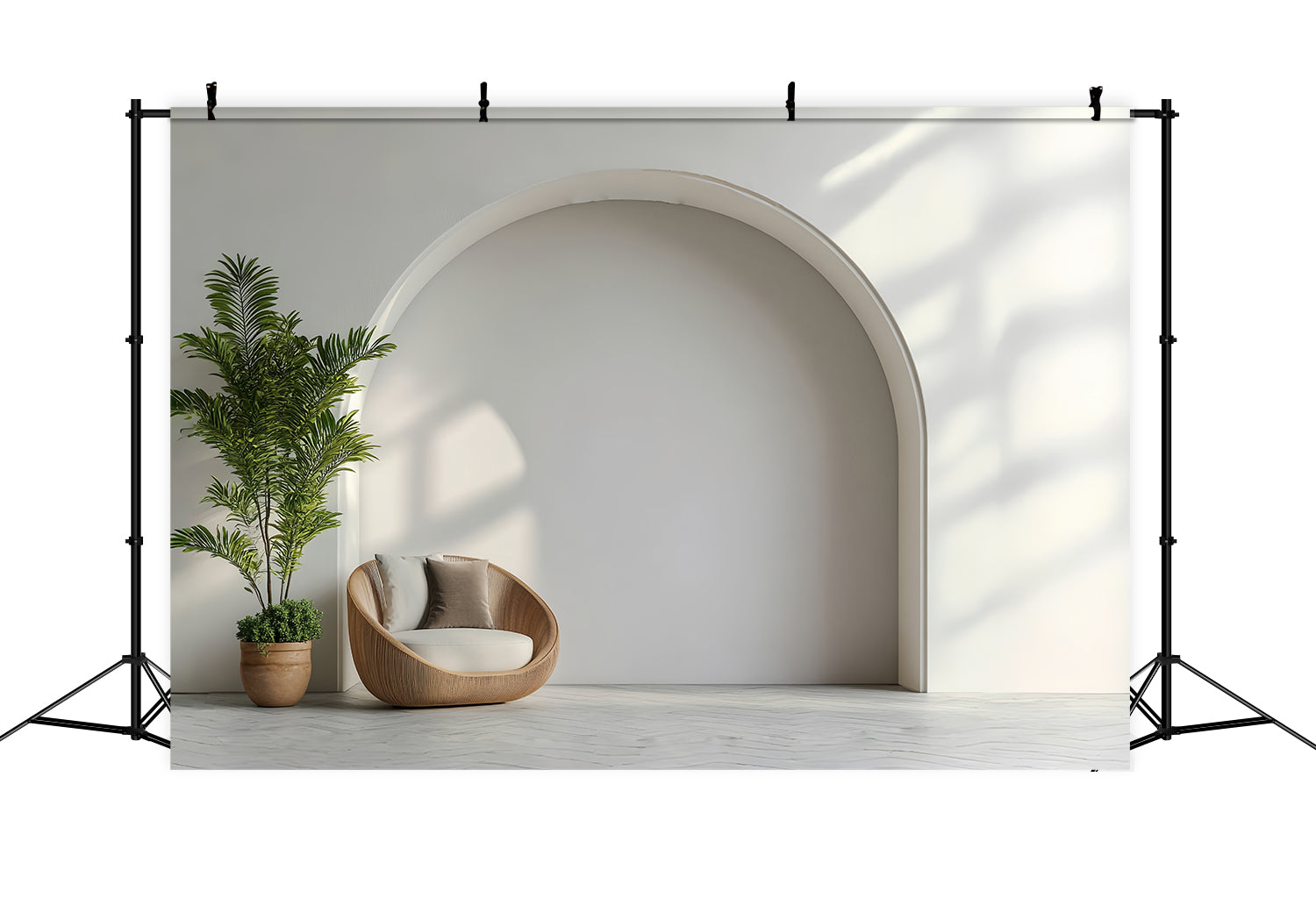 Architektur Backdrop Soft White Modern Archway Backdrop CSH4-417