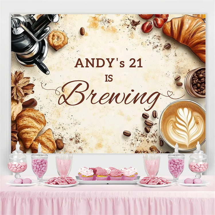 Benutzerdefinierte Geburtstag Backdrop Elegant Funkeln Champagner Backdrop CSH4-46