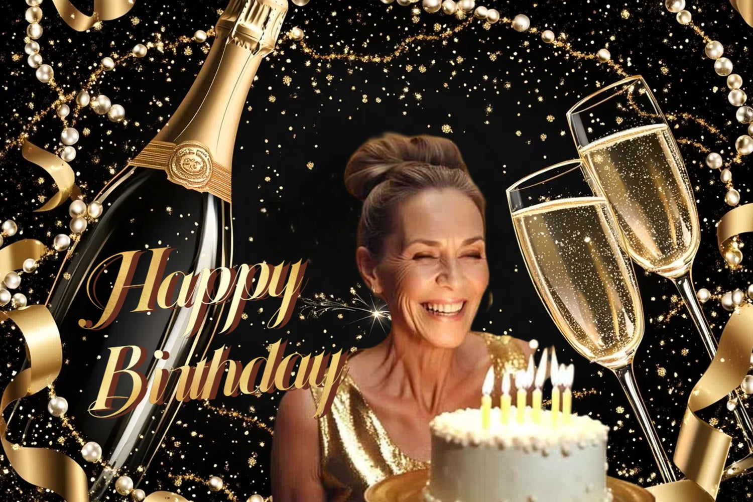 Mother's Day Backdrop Lila Party Ballons Benutzerdefinierte Backdrop TWW4-8