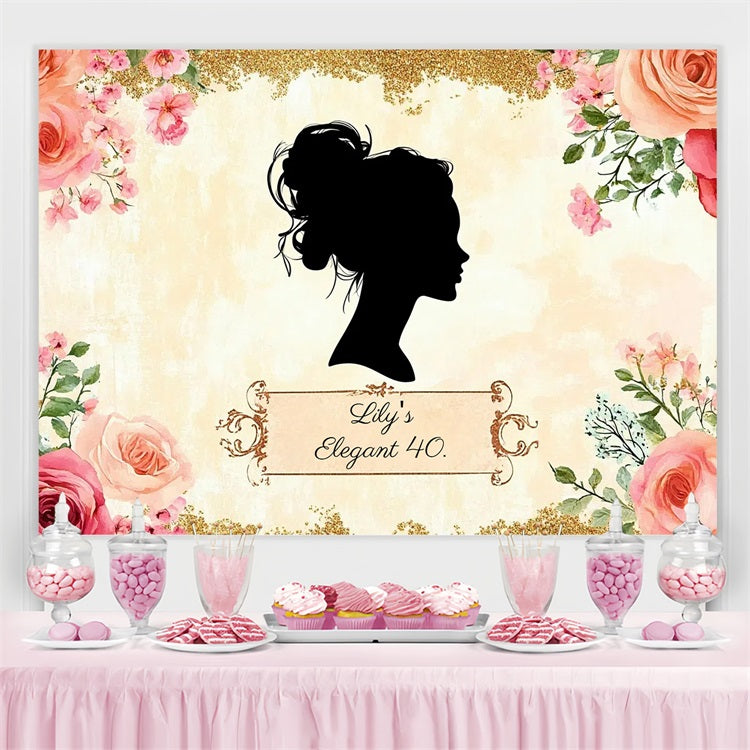 Personalisierte Geburtstag Backdrops Tropical Princess Backdrop CSH4-66