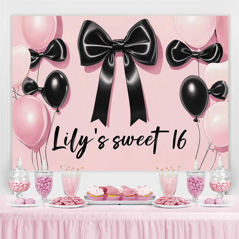 Personalisierte 21St Geburtstag Backdrop Ribbon Ballons Backdrop CSH4-9
