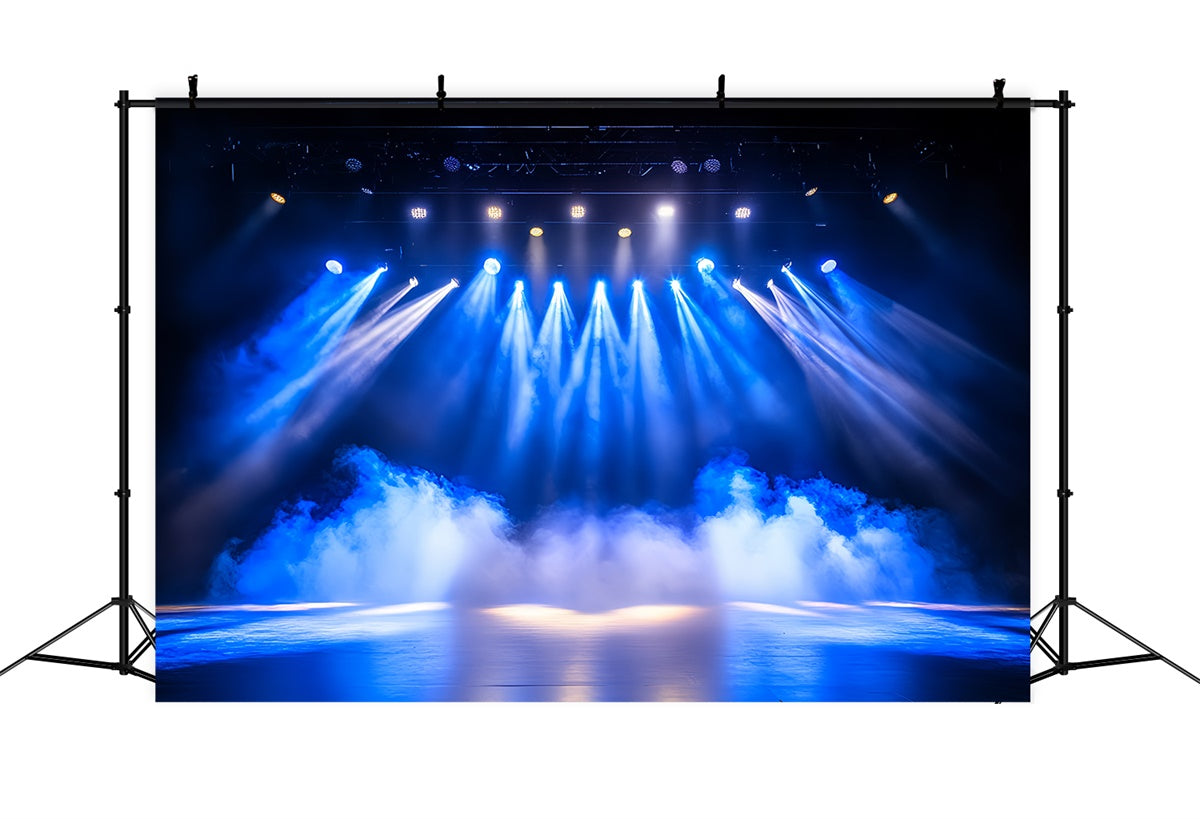 Konzertbühnen-Hintergrundkulisse Blue Beam Smoke Show Backdrop CSH5-153