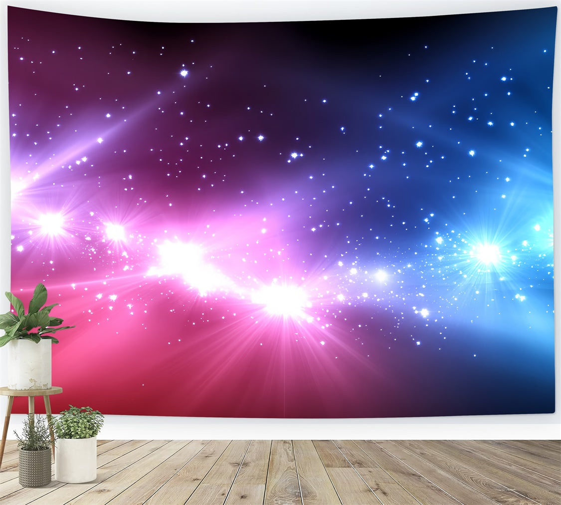 Bühnenhintergrund Rosa Blau Twinkle Night Backdrop CSH5-157