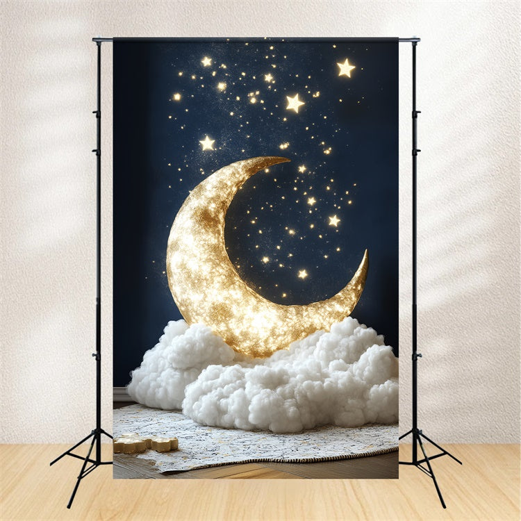 Mond und Sterne Hintergrund Nacht Himmel Wunder Neugeborenen Backdrop CSH5-257