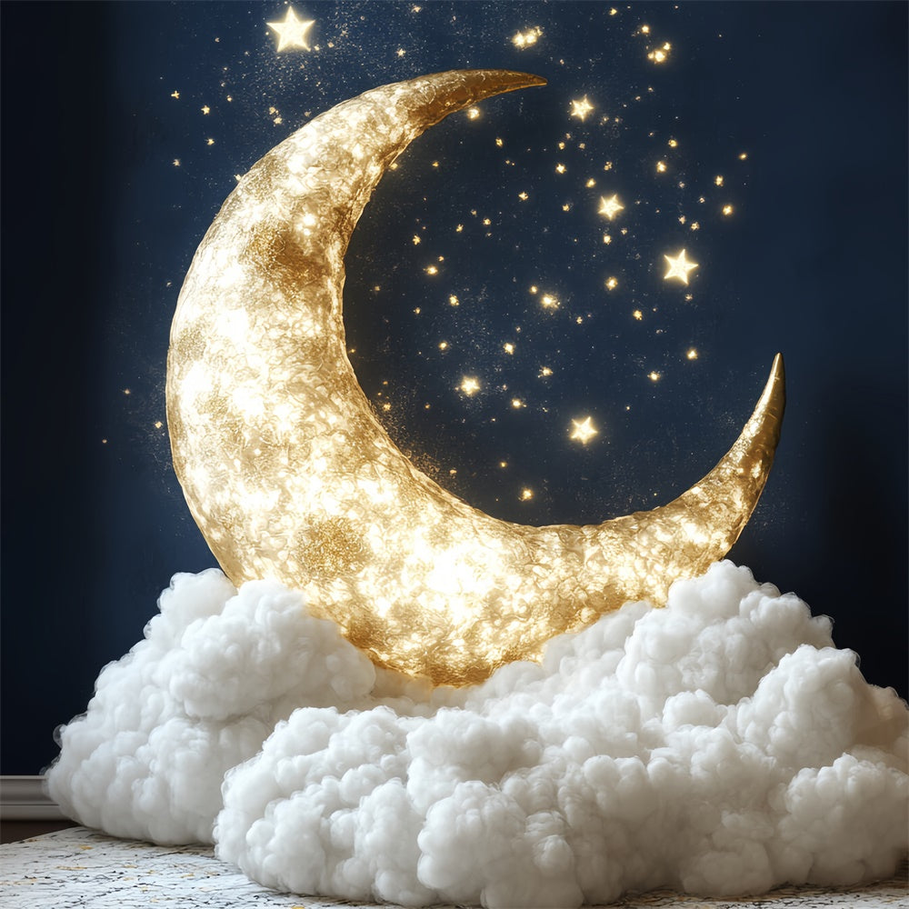 Mond und Sterne Hintergrund Nacht Himmel Wunder Neugeborenen Backdrop CSH5-257