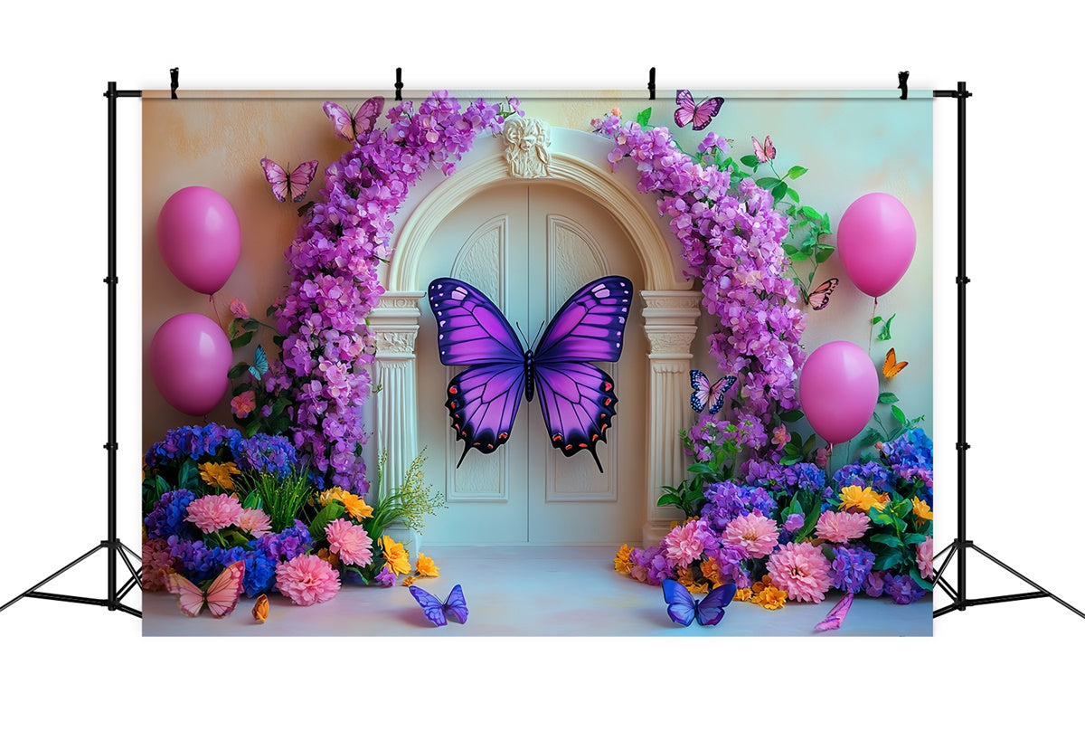 Schmetterling Fotohintergrund Schmetterling Garten Tor Kinder Backdrops CSH5-276